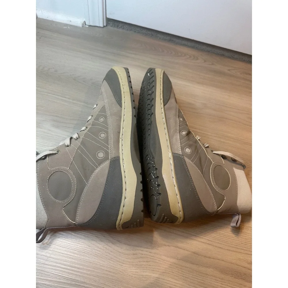 Simms Mens Tan Grey Wading Boots High Top Fly Fishing Shoes Size 14